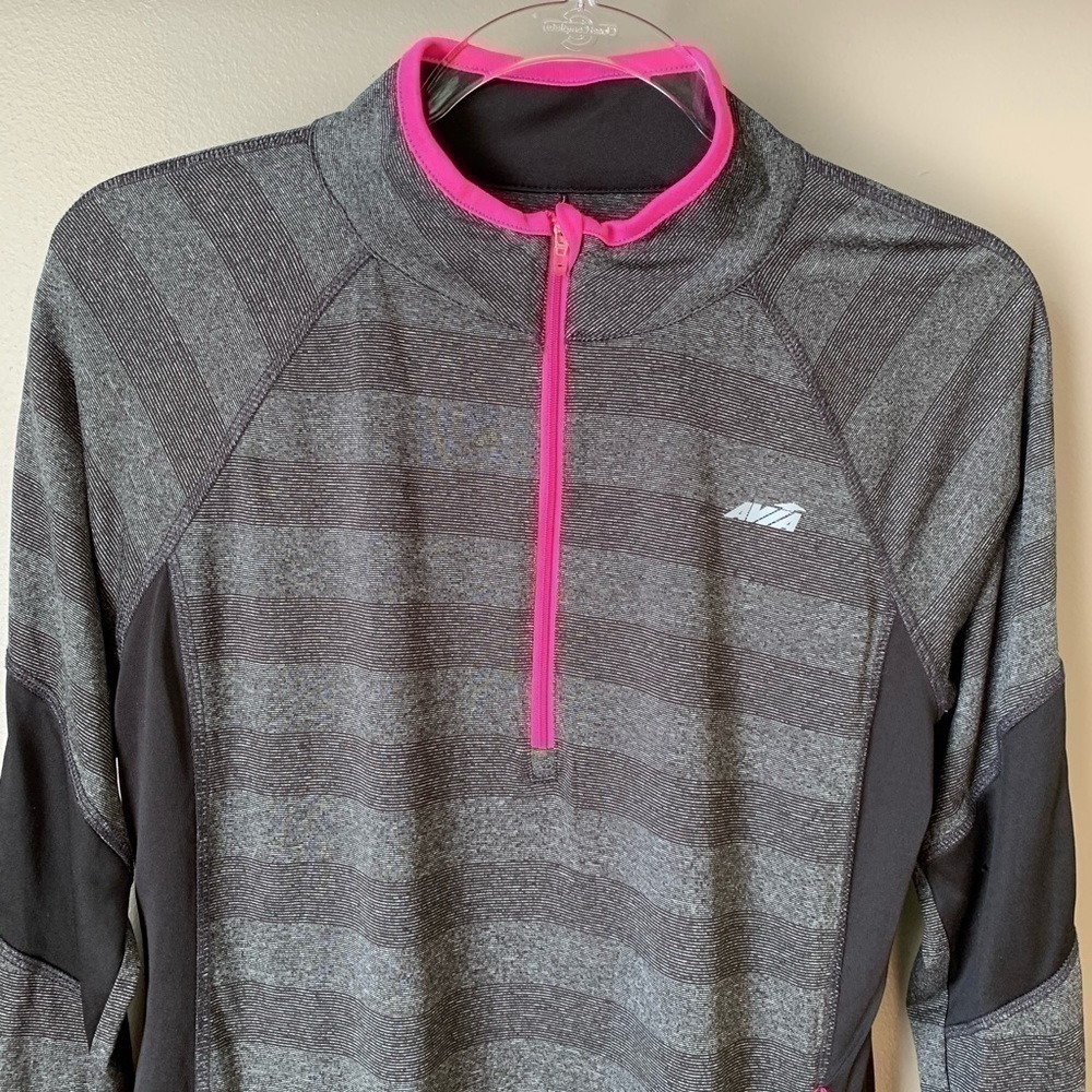 Avia Gray and Pink Athletic Jersey